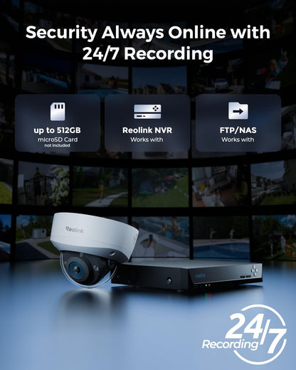 REOLINK RLC-1240A 12MP Vandal-Proof Outdoor PoE Security Camera