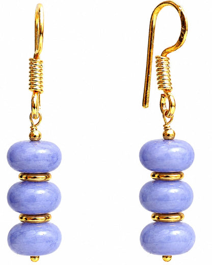Gempires Beaded Gemstone Dangle Earrings for Women, Boho Gold Birthstone
