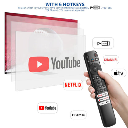 Replacement Remote Control for Hisense Smart Google TV，for Hisense UHD 4K ULED Google TVs