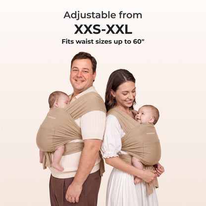 Momcozy Baby Wrap Carrier, Easy-On 2-Piece Design, Newborn to 33 lb