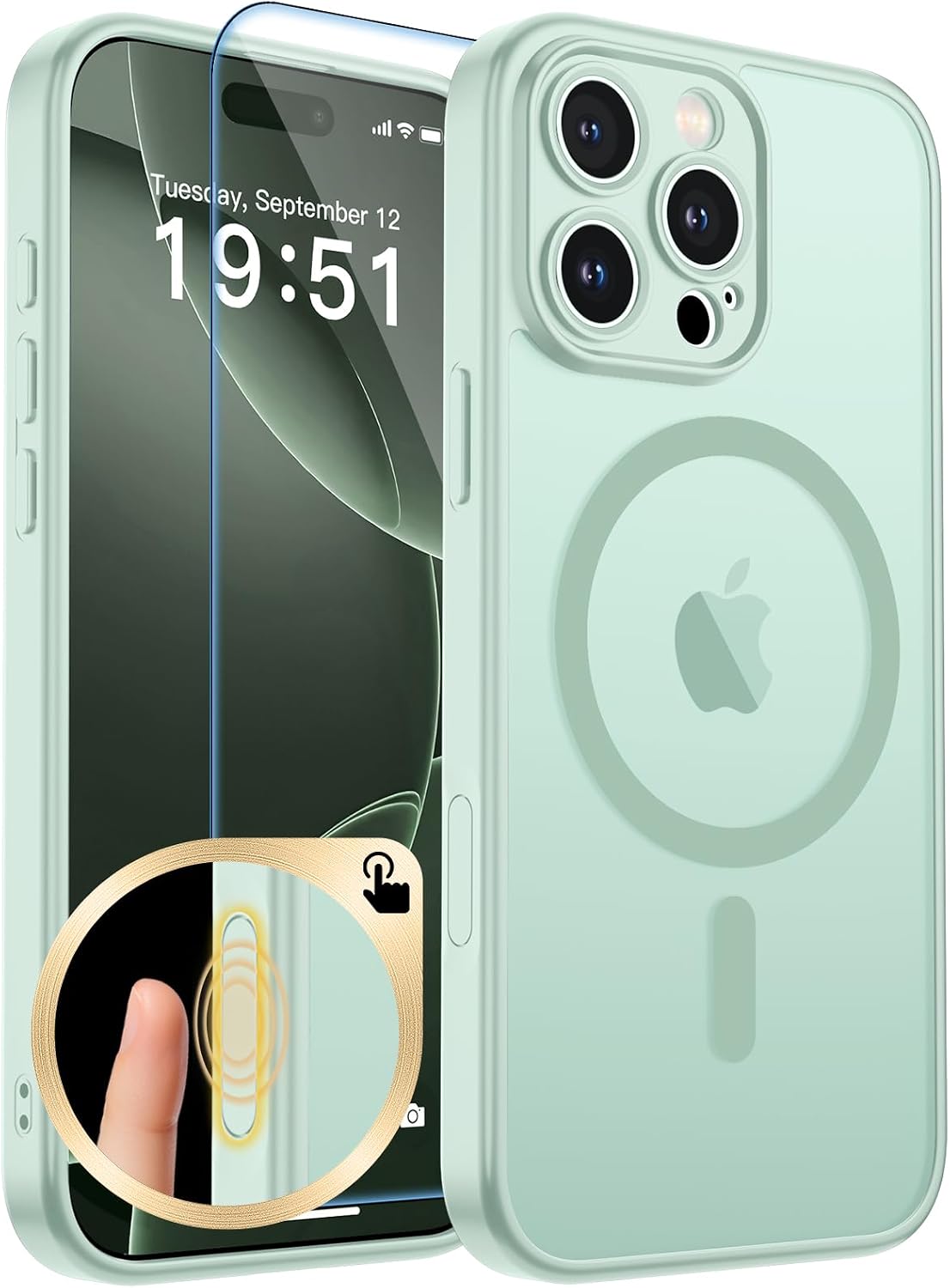zapica Magnetic for iPhone Air Case, Dark Blue