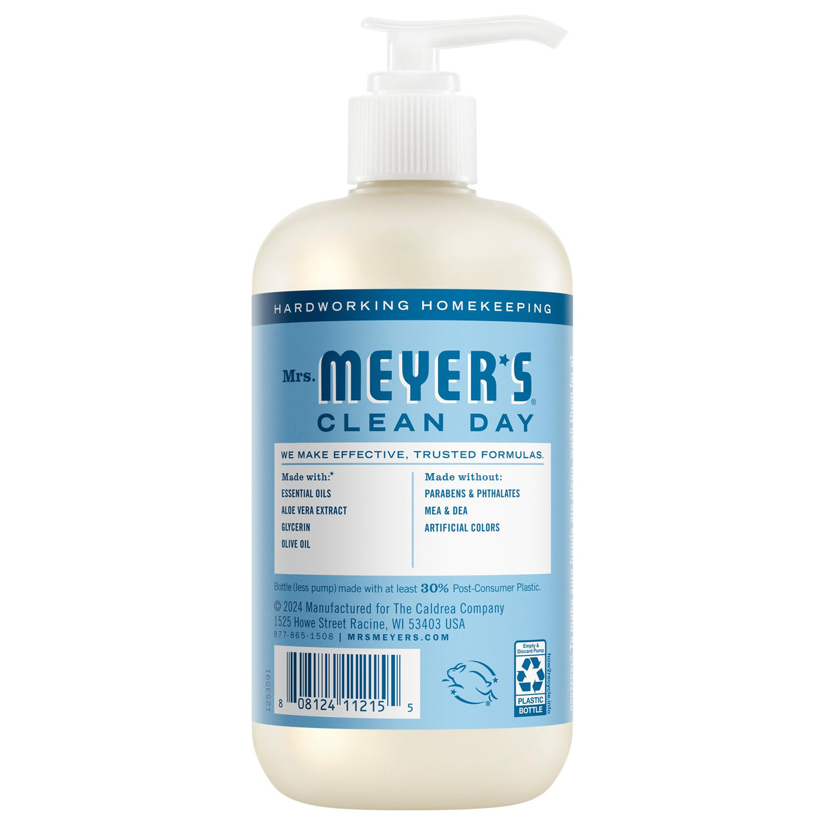 MRS. MEYER'S CLEAN DAY Liquid Hand Soap, Lemon Verbena, 12.5 fl oz, 3 Pack