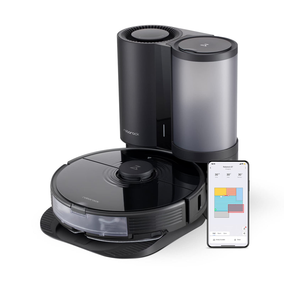 roborock Saros 10R Robot Vacuum and Mop, 22000Pa, Edge Cleaning