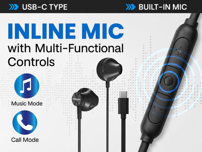 PHILIPS SHE3590BL/28 in-Ear Headphones, Blue