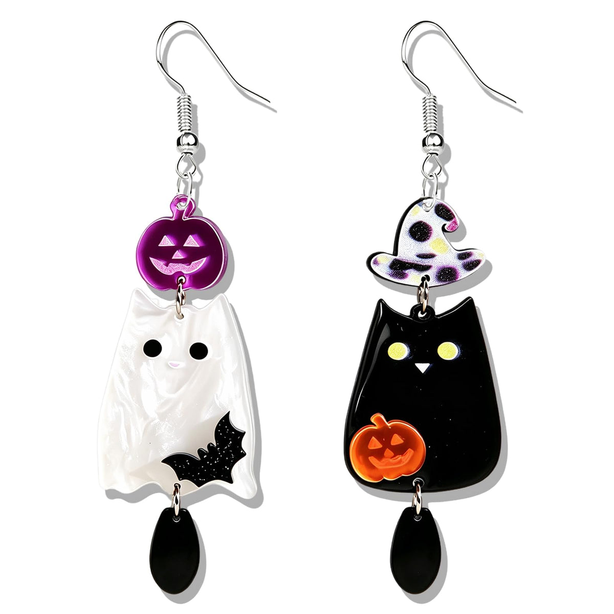 Hocus Pocus Earrings for Women Spooky Witch Halloween Pumpkin Earrings Halloween Accessories Witch Jewelry