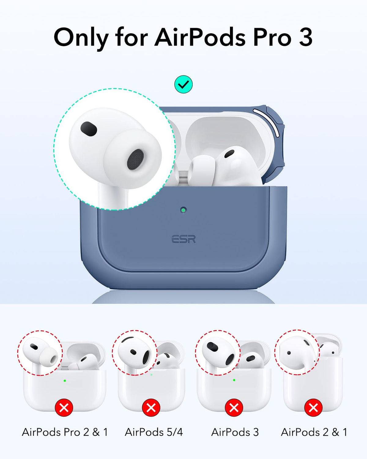 ESR for AirPods Pro 3 Case, Compatible with MagSafe, Orange