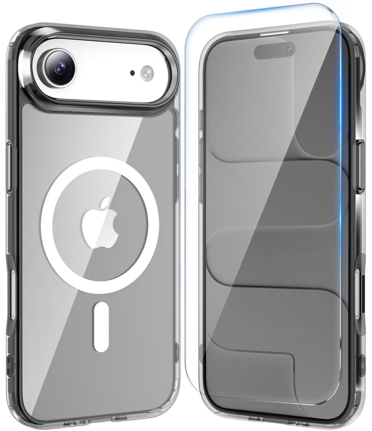 Temdan for iPhone AIR Case with Screen Protector Beige