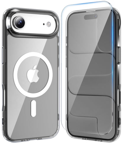 Temdan for iPhone AIR Case with Screen Protector Beige