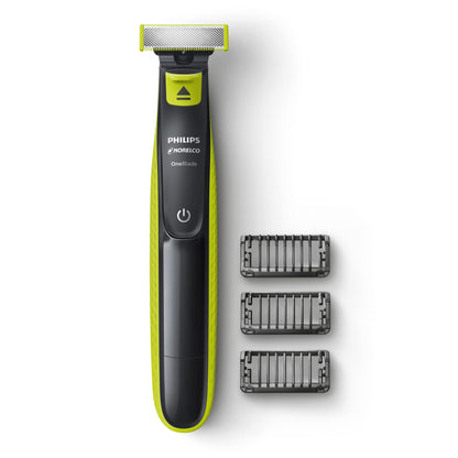 Philips Norelco OneBlade 360 Hybrid Face Trimmer and Shaver, 5 Length Comb