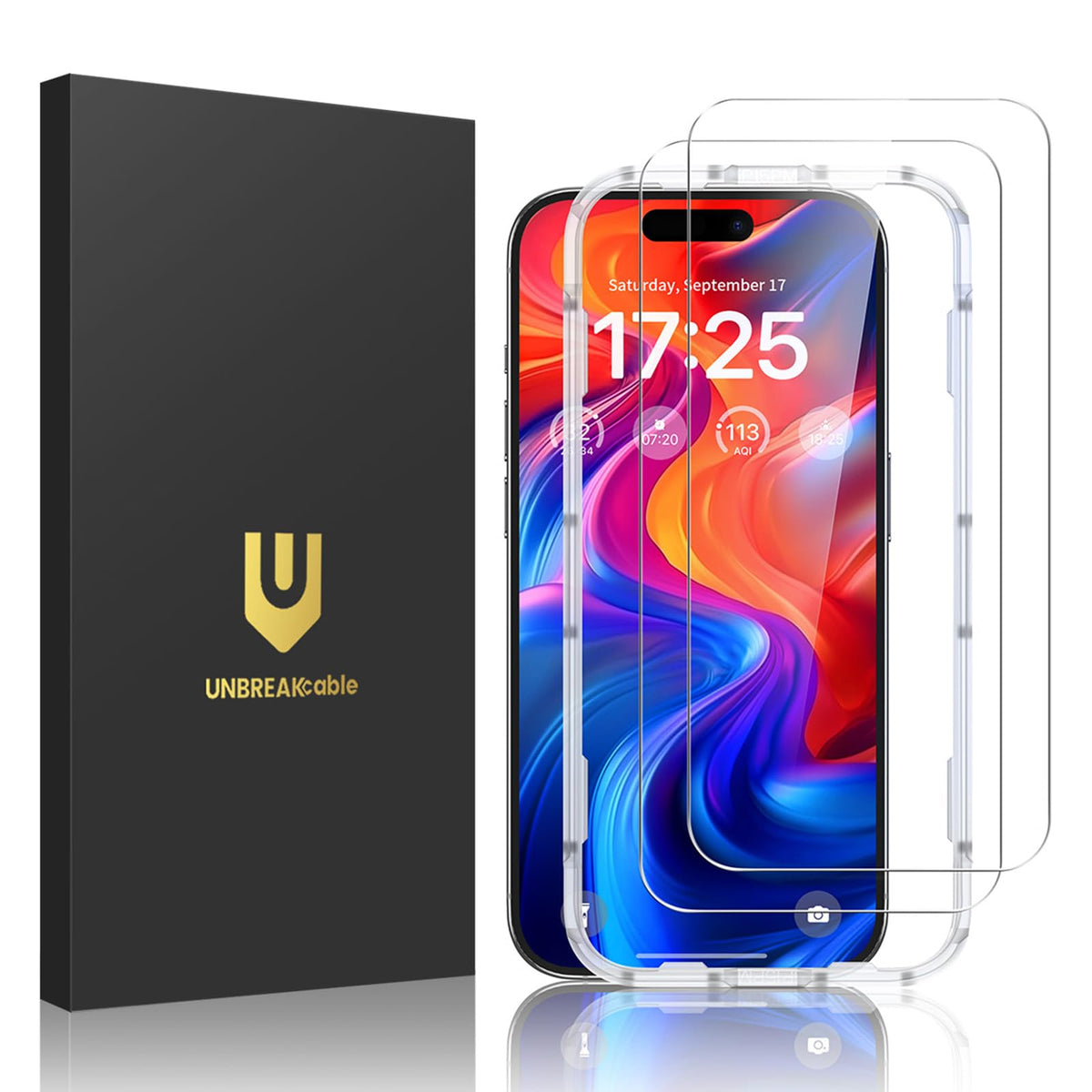 UNBREAKcable 2-Pack Screen Protector for iPhone 14 Plus/13 Pro Max