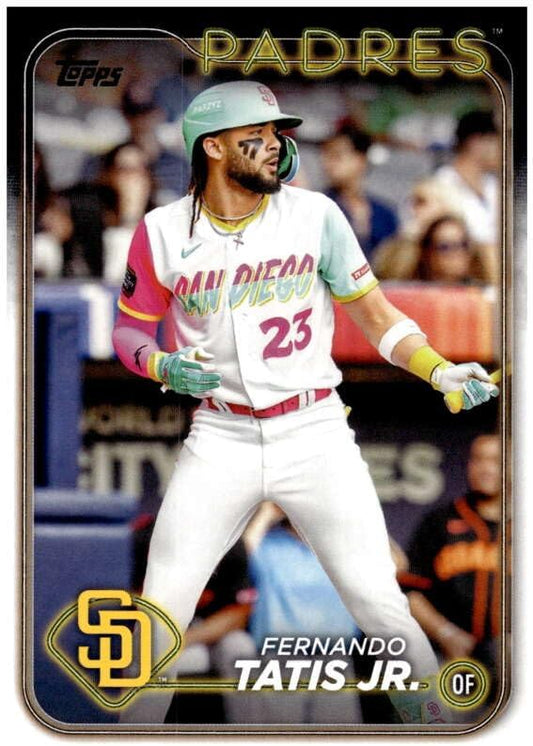 2024 TOPPS #23 FERNANDO TATIS JR. SAN DIEGO PADRES BASEBALL OFFICIAL TRADING CARD OF MLB