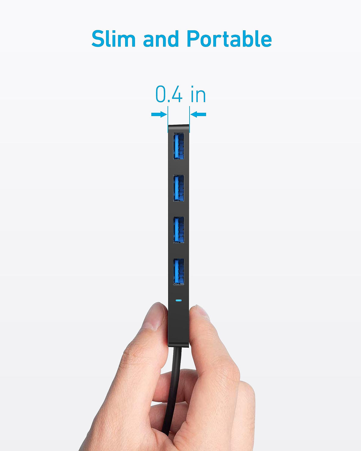 Anker USB Hub, 4-in-1 USB Splitter, 4 USB-A Ports with 5Gbps Data Transfer