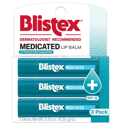 Blistex Medicated Mint Lip Balm, 0.15 Oz