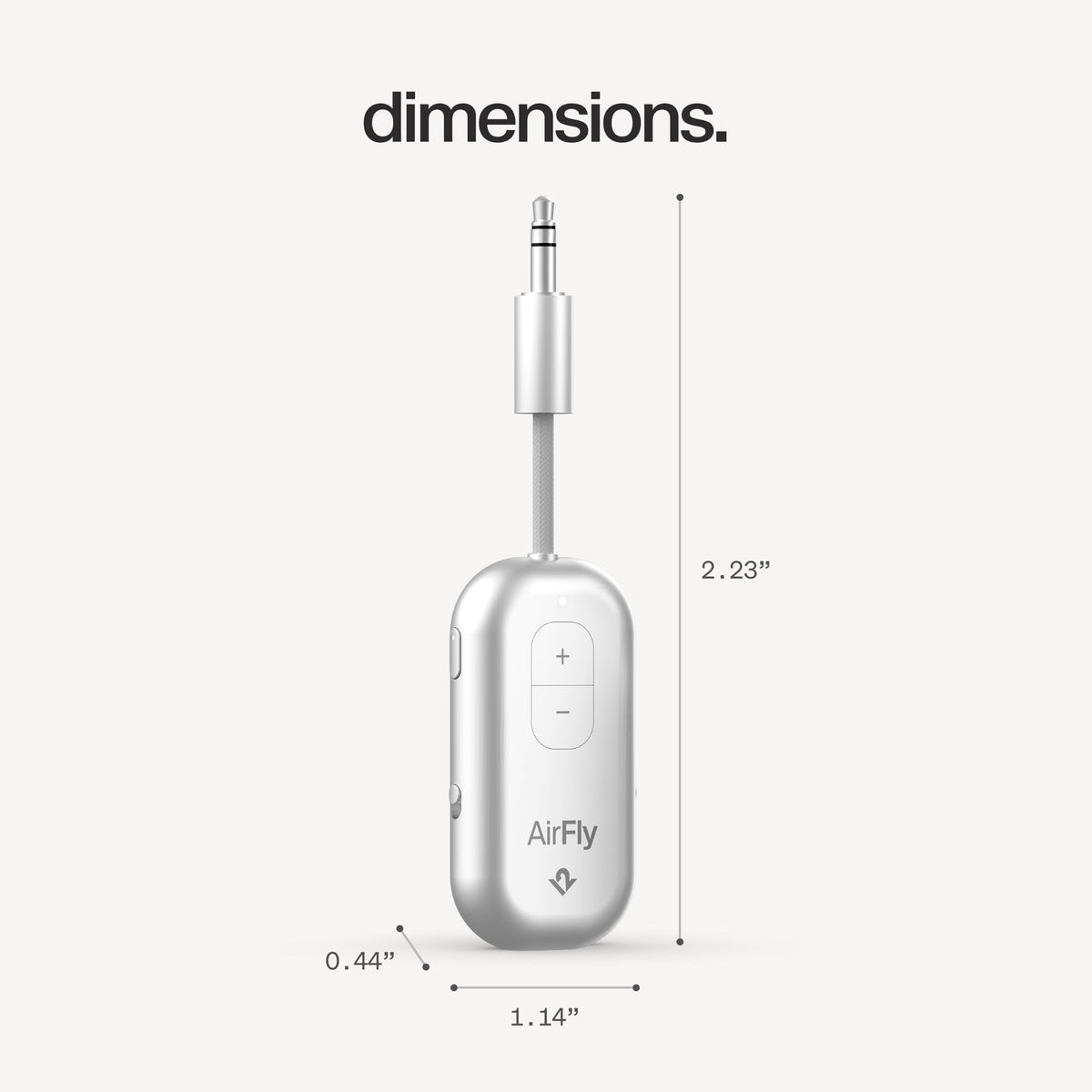 Twelve South AirFly SE, Bluetooth Wireless Audio Transmitter Adapter, White