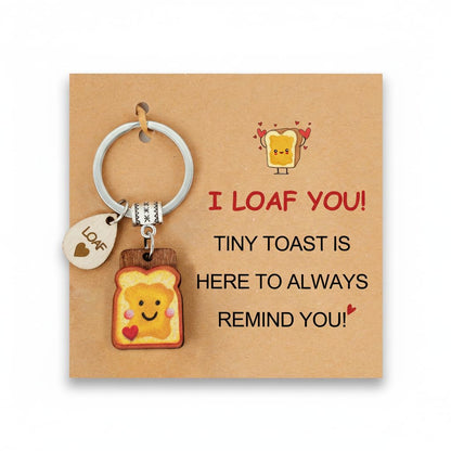 Toast Keychain for Girls New Beginnings Congratulations Gifts