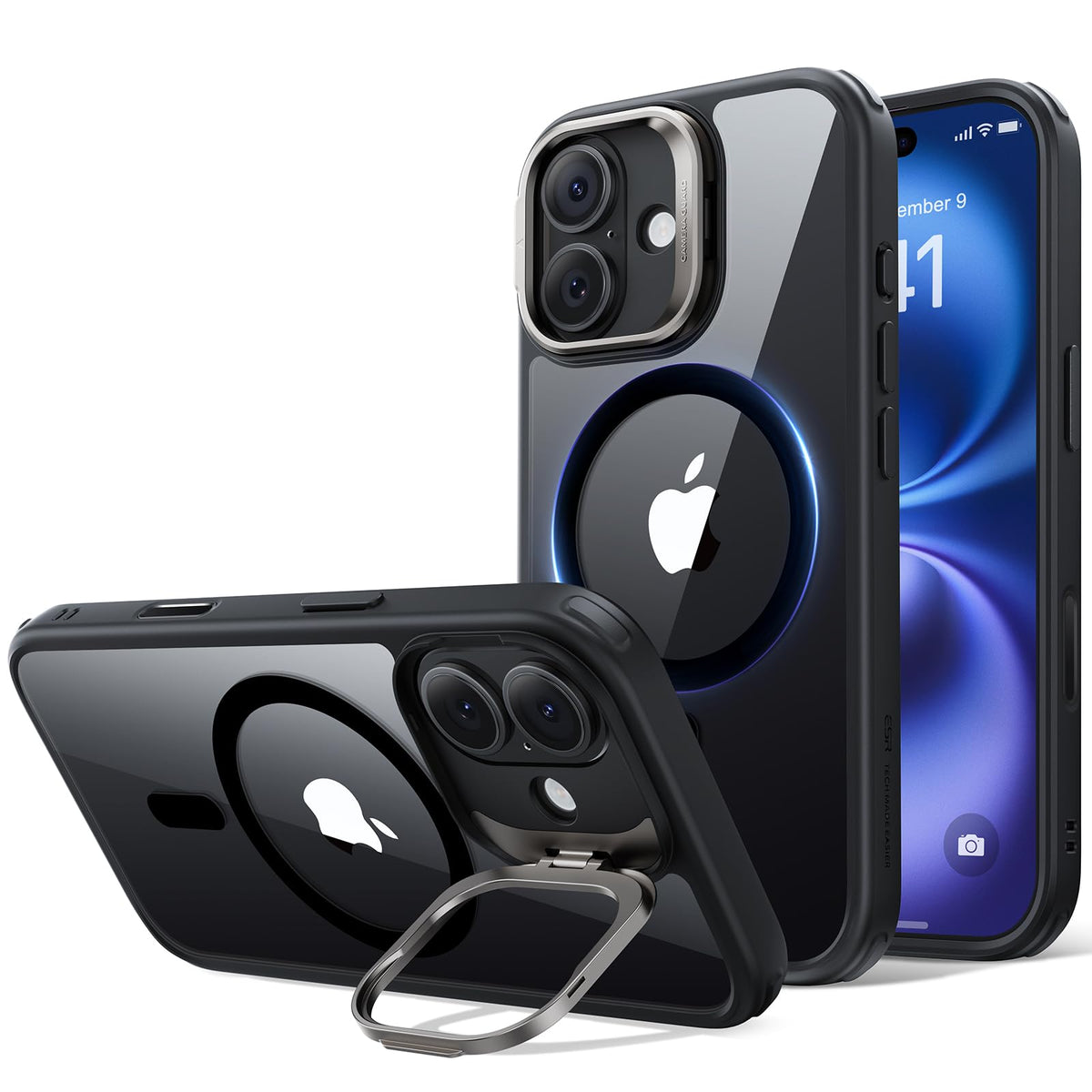 ESR Classic Hybrid for iPhone 18 Pro Max/17 Pro Max Case with Flex Stand