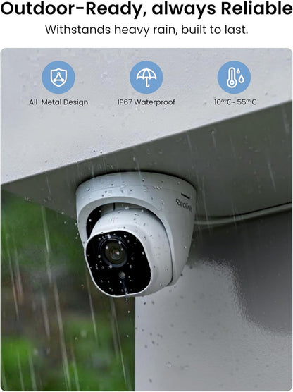 REOLINK 8CH 4K/8MP Home Security Camera System with 2TB HDD RLK8-800D4