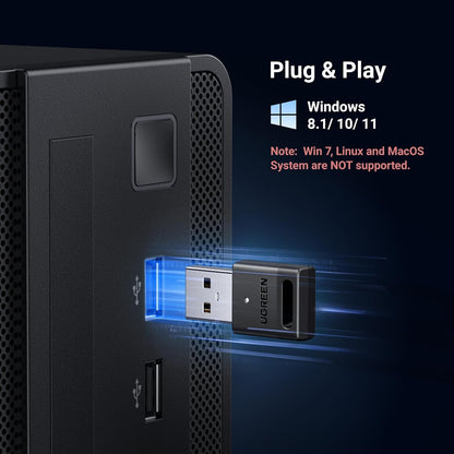 UGREEN USB Bluetooth 5.3 Adapter for PC Bluetooth Dongle Receiver