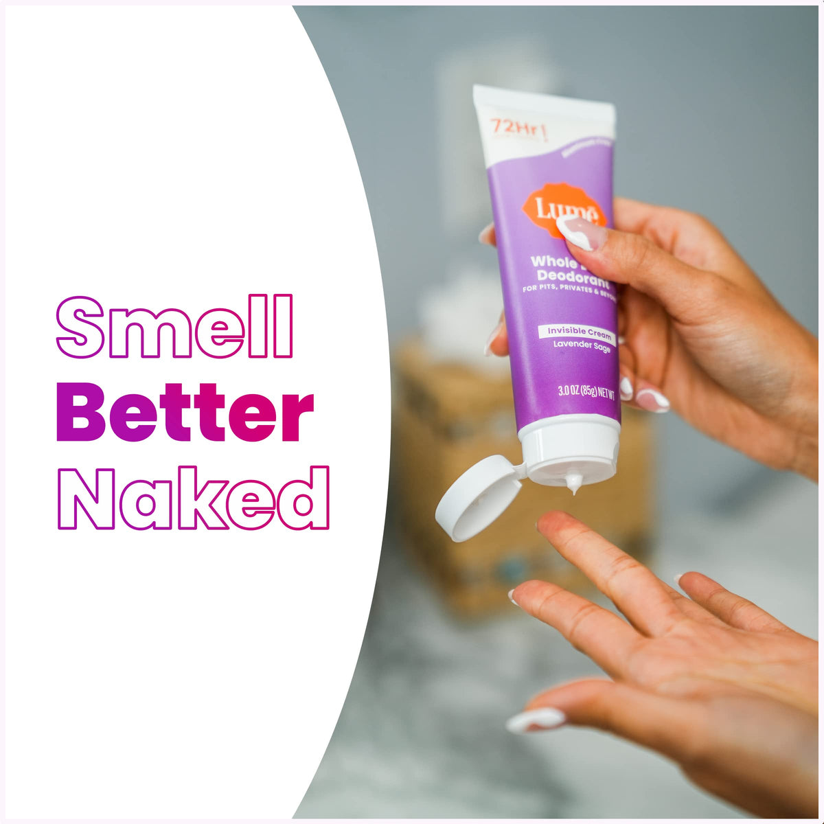 Lume Whole Body Deodorant - Cream Tube - 3 oz, 2 pk (Soft Powder)
