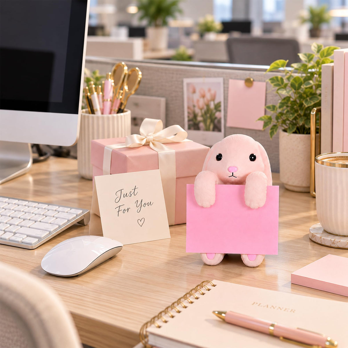 Dog Pop-Up Sticky Note Dispenser for 3x3 in Notes, Black & White