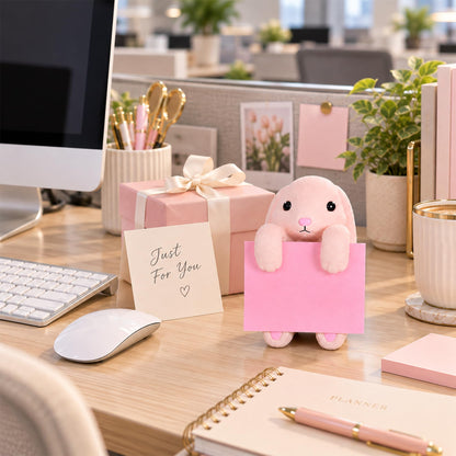Dog Pop-Up Sticky Note Dispenser for 3x3 in Notes, Black & White