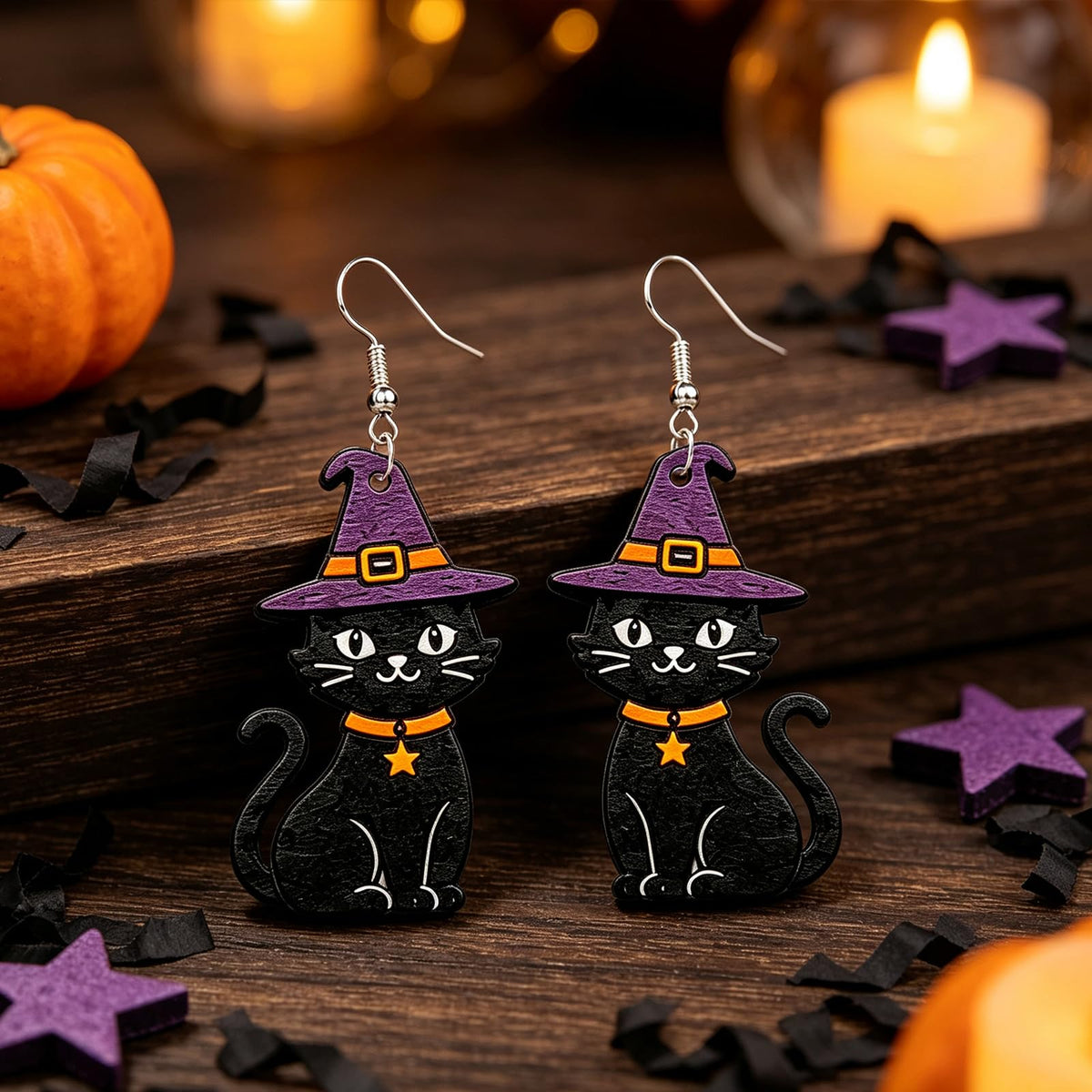 Hocus Pocus Earrings for Women Spooky Witch Halloween Pumpkin Earrings Halloween Accessories Witch Jewelry