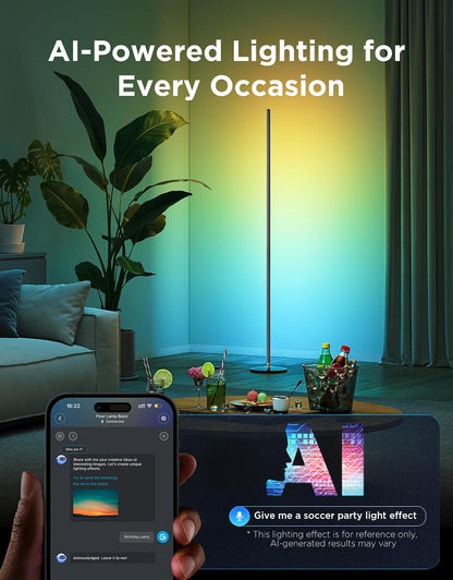 Govee RGBIC Floor Lamp Basic, 1000lm LED Corner Lamp