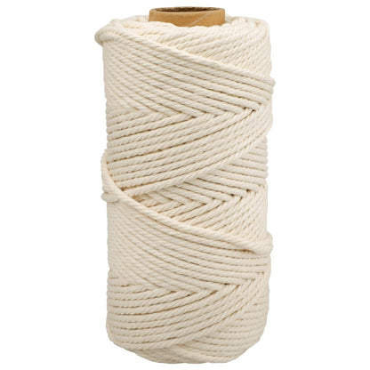 jijAcraft 50M White Cotton String: 2MM Cooking String for DIY Crafts