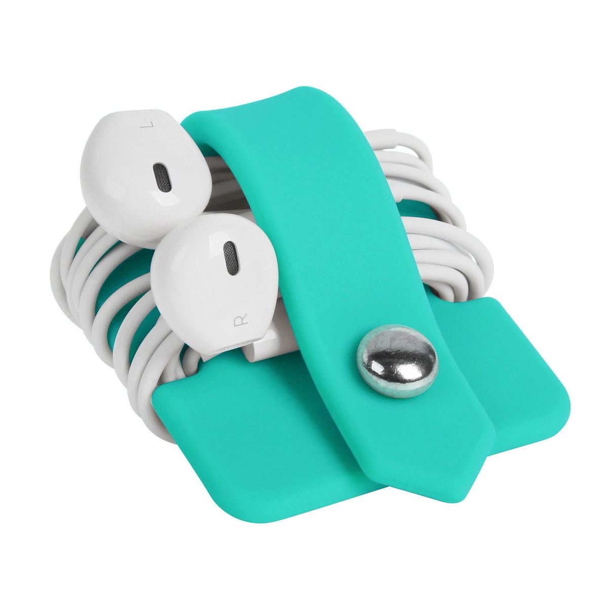 Headphone Case Cord Organizer Earbuds Holder Earphones Case Wrap Winder Headset Keeper Cord Manager Cable Organizer Black