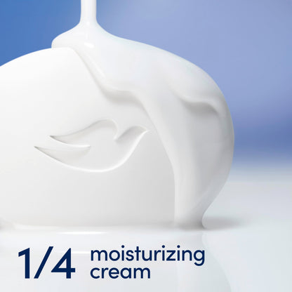 Dove Beauty Bar Soap Original 8 Count for Soft, Smooth Skin, with 1/4 Moisturizing Cream 3.75 oz