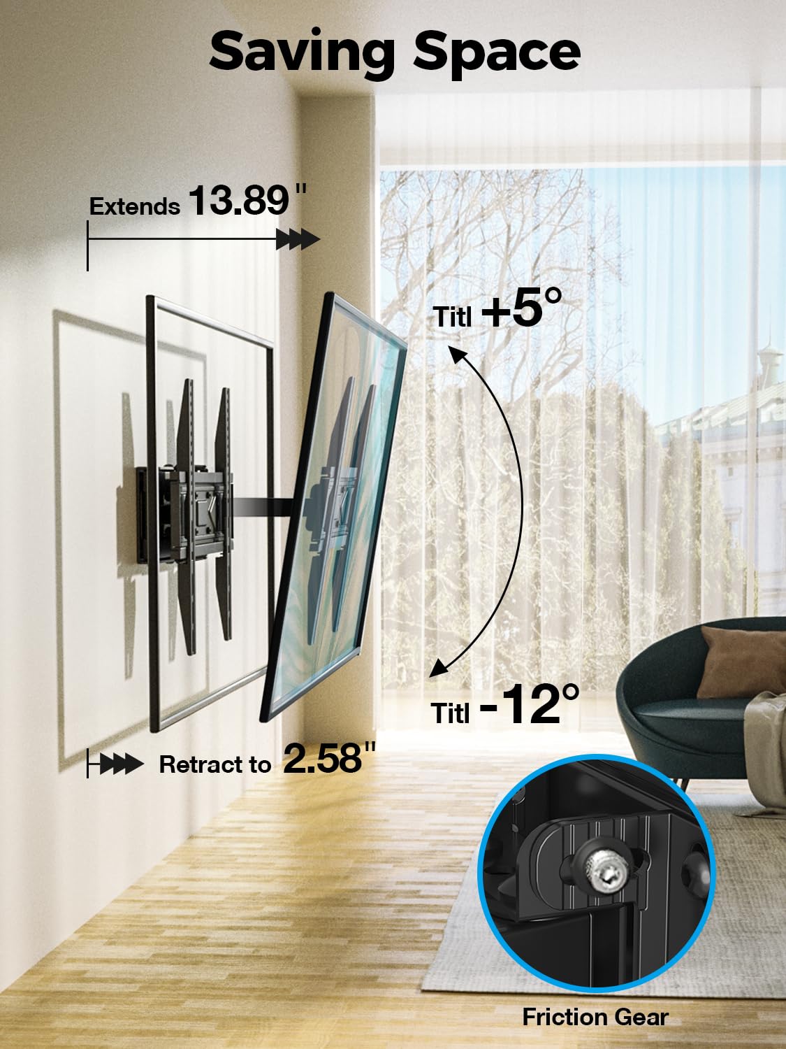 Fixed TV Wall Mount Bracket for 50 55 65 70 75 85 86 Inch TVs