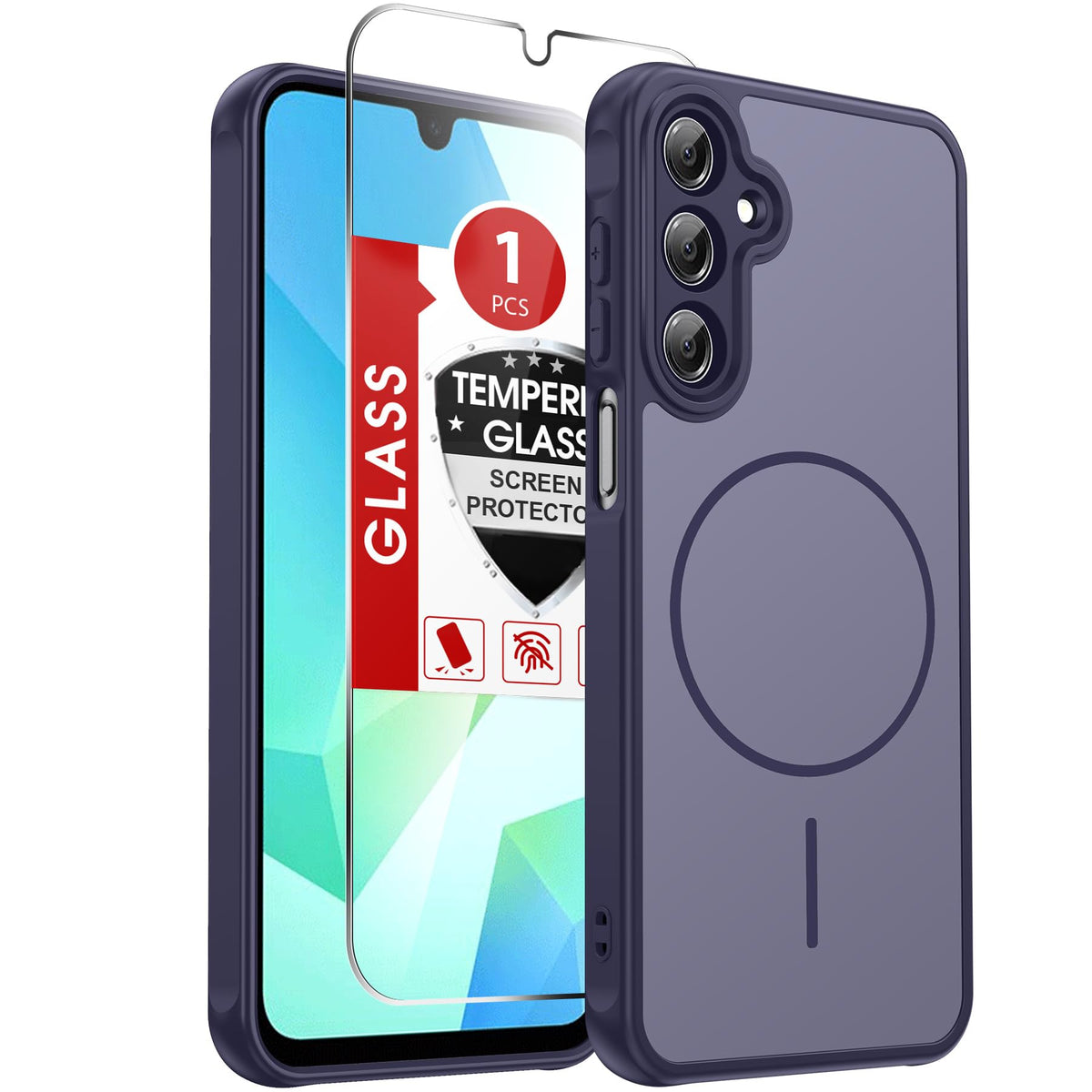 LeYi for Pixel-8A Phone Case: MagSafe Fit & Screen Protector Crystal Clear