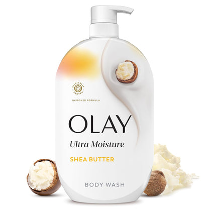 Olay Body Wash for Women, Ultra Moisture Shea Butter Scent, 35 fl oz