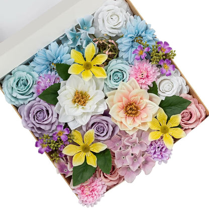 Fall Artificial Flowers DIY Bouquet Combo Faux Rose for Home Decor