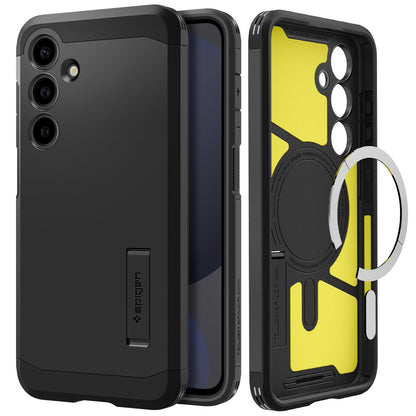 Spigen for Galaxy S26 Case, Tough Armor MagFit [Kickstand] [Compatible with MagSafe] [Military-Grade Protection] - Black
