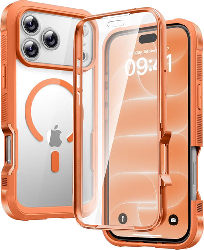 Diaclara Designed for iPhone 15 Plus Case 6.7 Inch, Full-Body Clear Bumper Cases w/Built-in Screen Protector, 360 Protective Rugged Case + Glass Camera Lens Protector,Mint Green