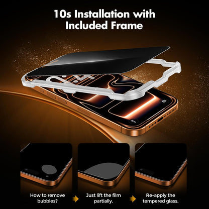 UNBREAKcable Privacy Screen Protector for iPhone 15, Full Coverage