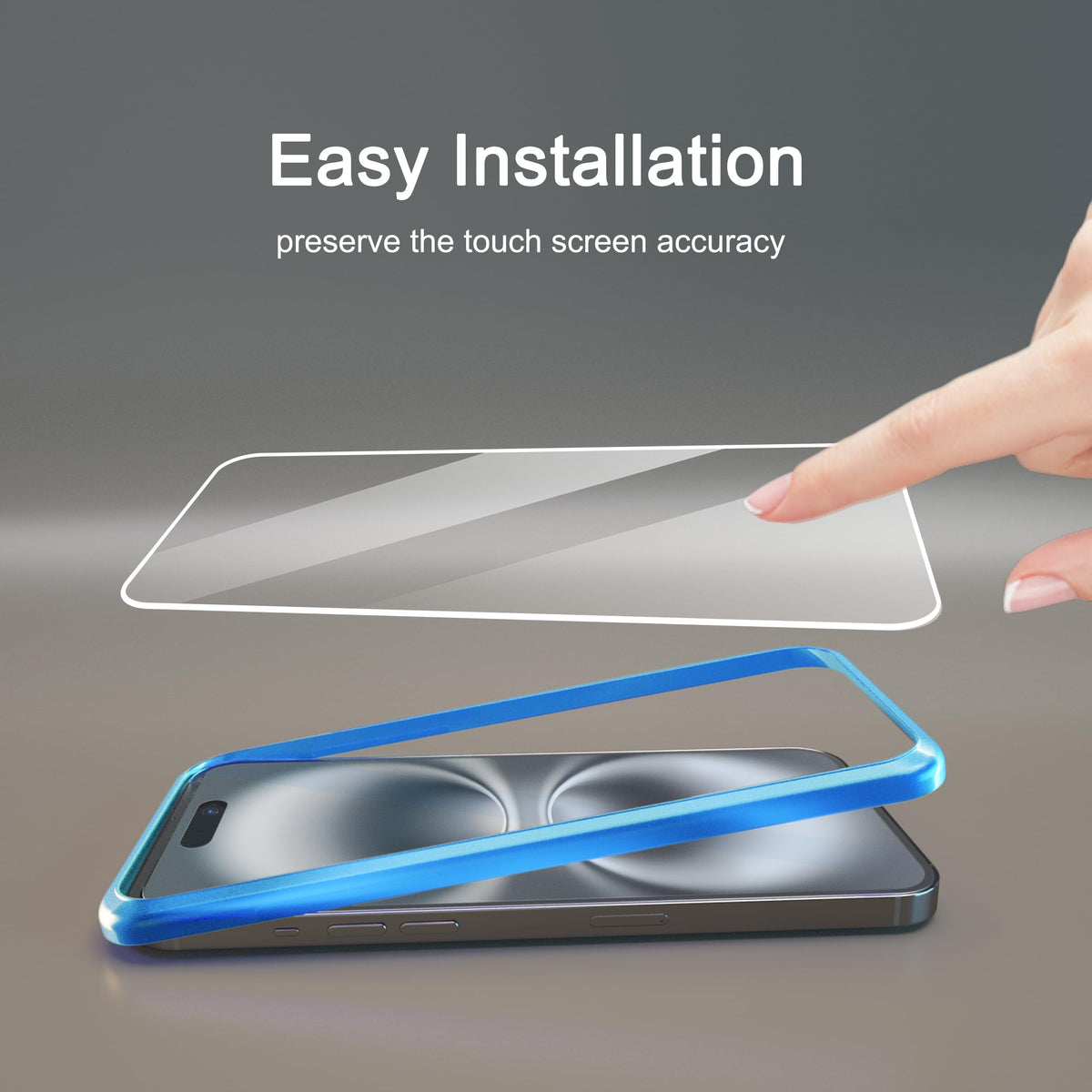 Ailun Screen Protector + Camera Lens Protector for iPhone 16 Pro Max