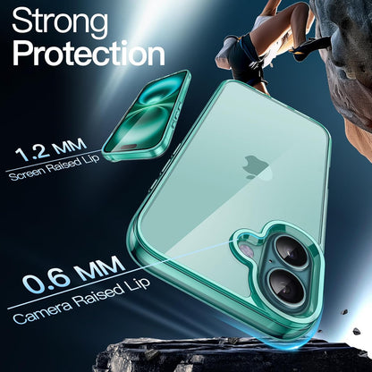 JETech Case for iPhone 16, Anti-Yellowing, Clear