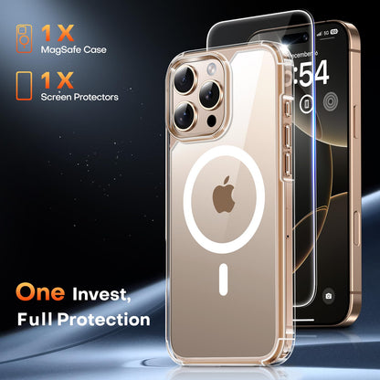 TAURI for iPhone 16 Pro Case, Compatible with MagSafe, Clear