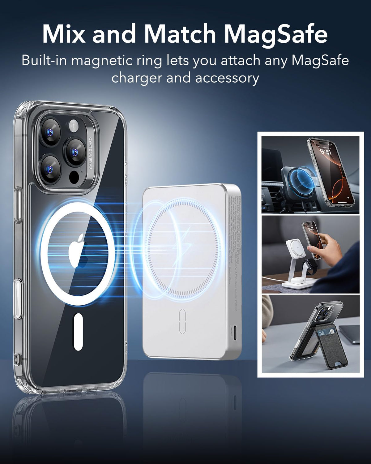 ESR Classic Hybrid for iPhone 16 Pro Max Case, Clear