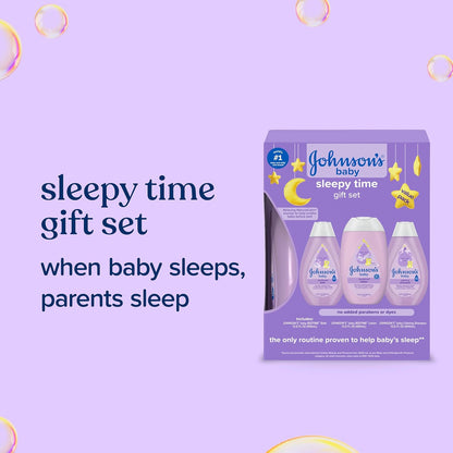 Johnson's Baby Sleepy Time Gift Set, 3 Items