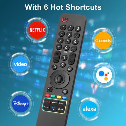 Replacement Remote Control for Hisense Smart Google TV，for Hisense UHD 4K ULED Google TVs