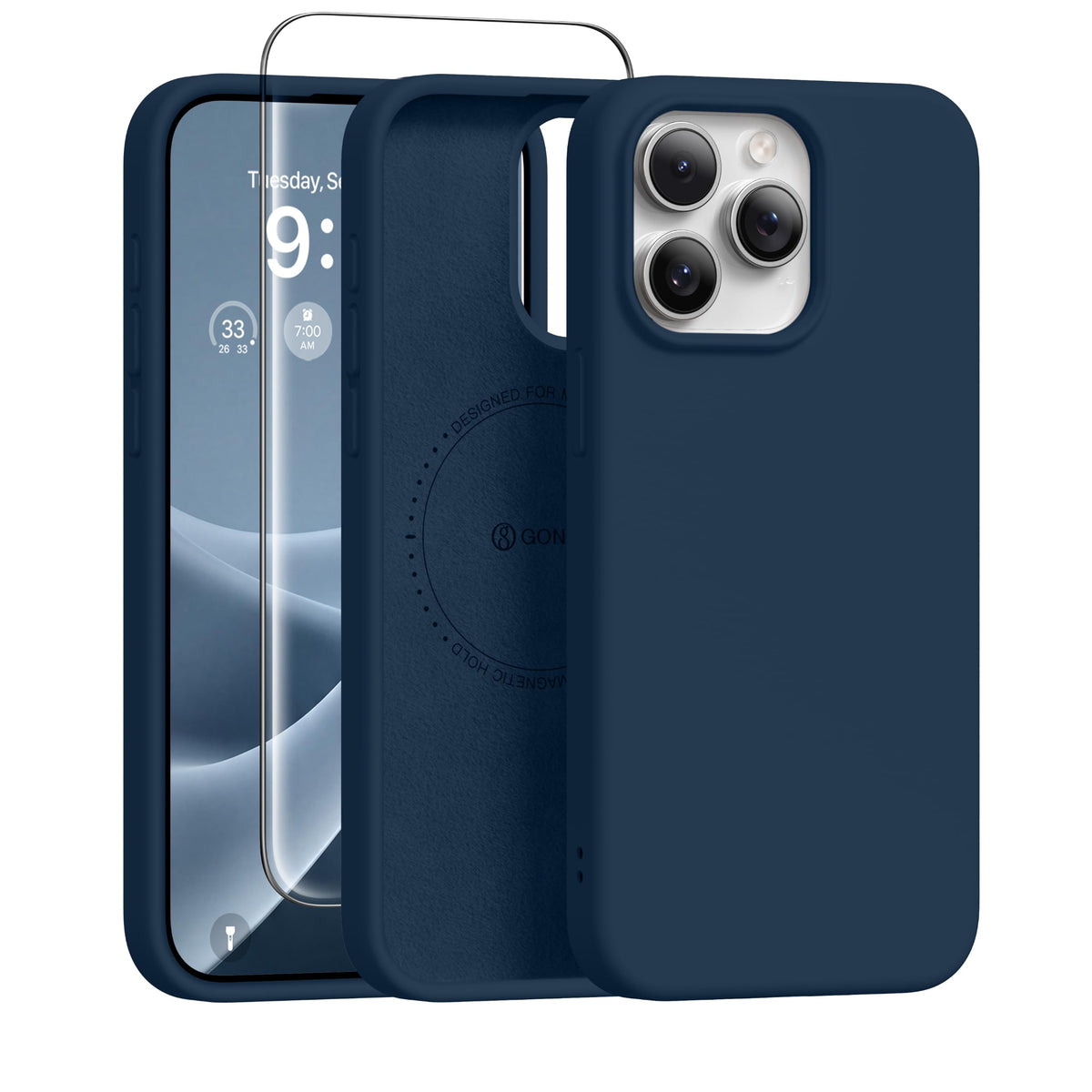 GONEZ for iPhone 18 Pro Max Case/iPhone 17 Pro Max Case, Mist Blue