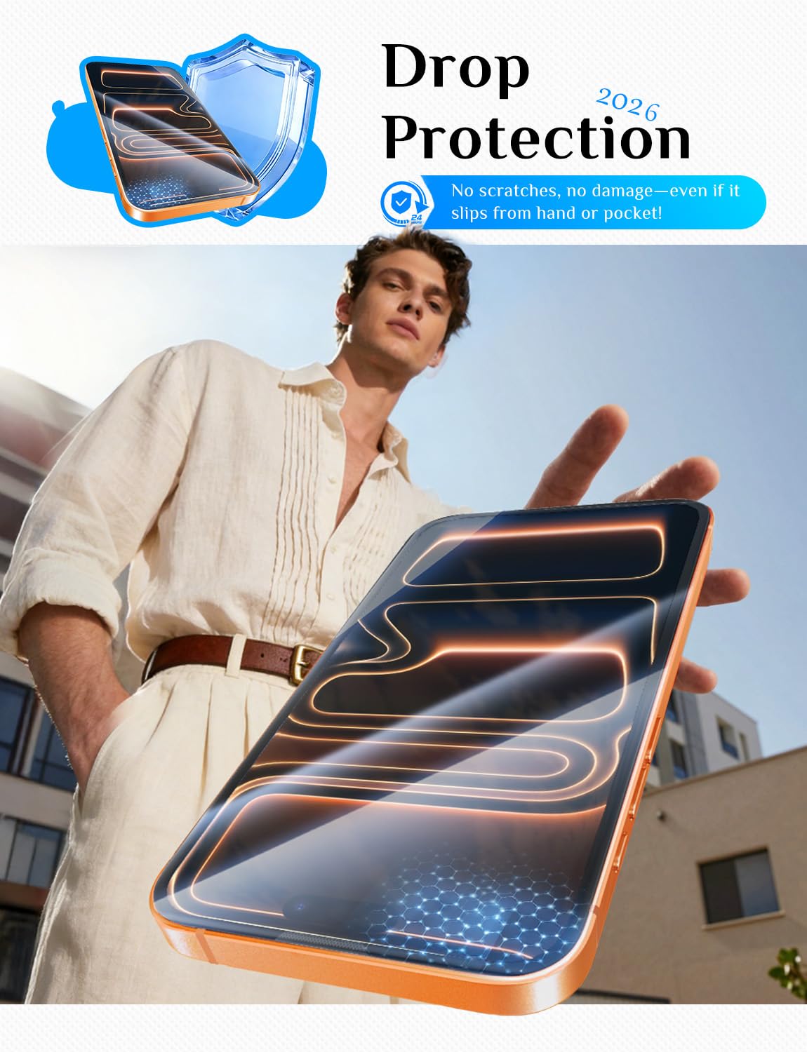MAGIC JOHN for iPhone 18 Pro Max Screen Protector Easy Installation