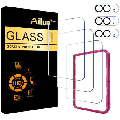 Ailun Screen Protector + Camera Lens Protector for iPhone 16 Pro Max
