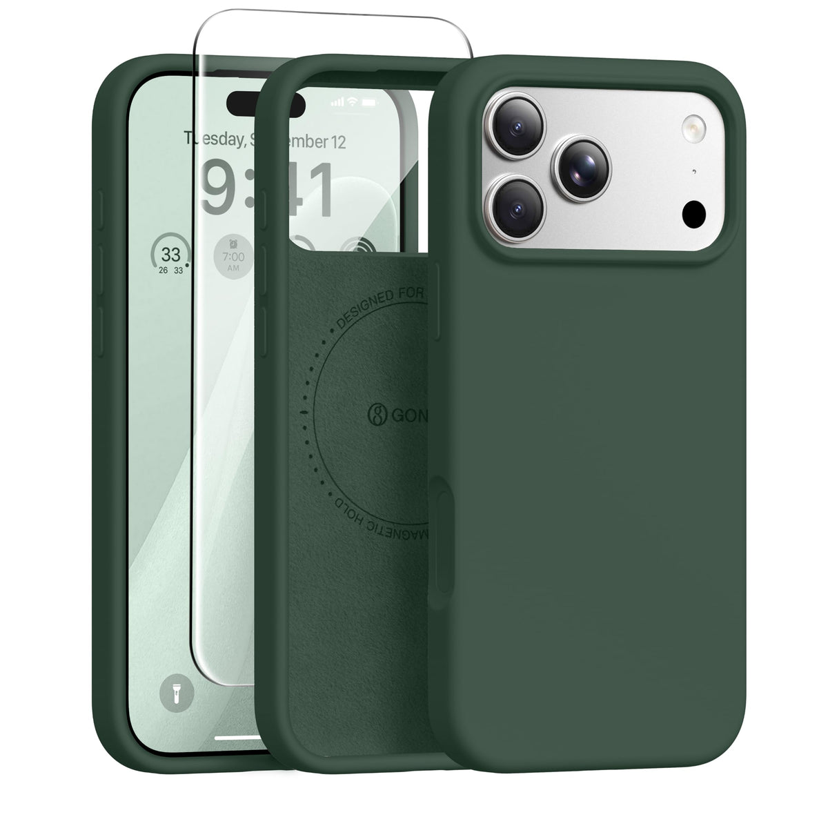 GONEZ for iPhone 18 Pro Max Case/iPhone 17 Pro Max Case, Mist Blue