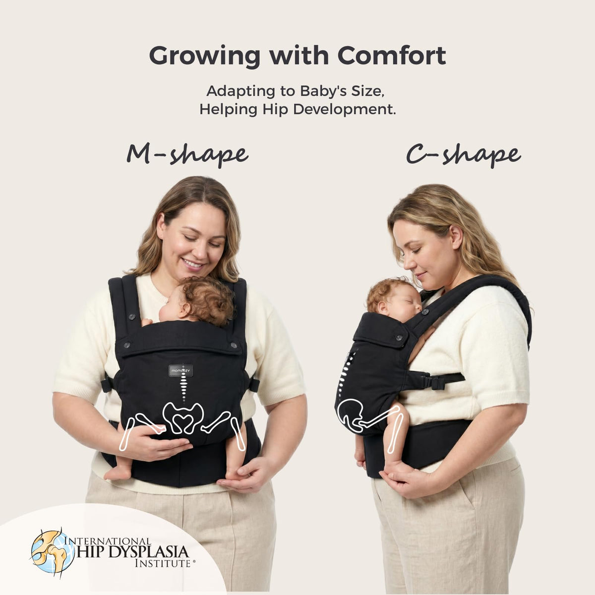 Momcozy PureHug Baby Carrier - Ergonomic, Cozy and Lightweight for 7-45 lbs