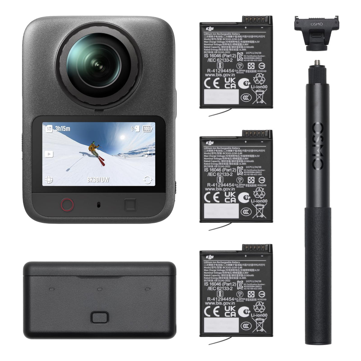 DJI Osmo Action Quick-Release Adapter Mount, Compatibility: Osmo 360, Osmo Action 3, Osmo Action 4, Osmo Action 5 Pro
