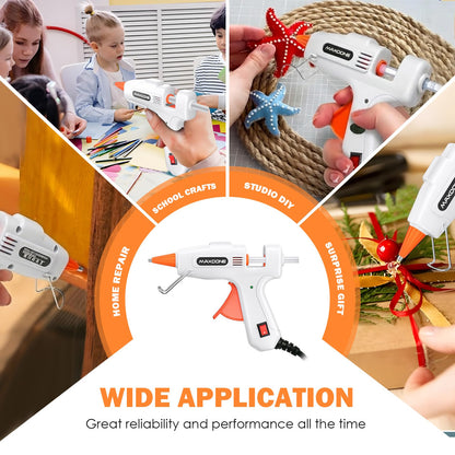 Mini Hot Glue Gun Kit 50W: Mini Glue Gun Fireproof Upgraded Version